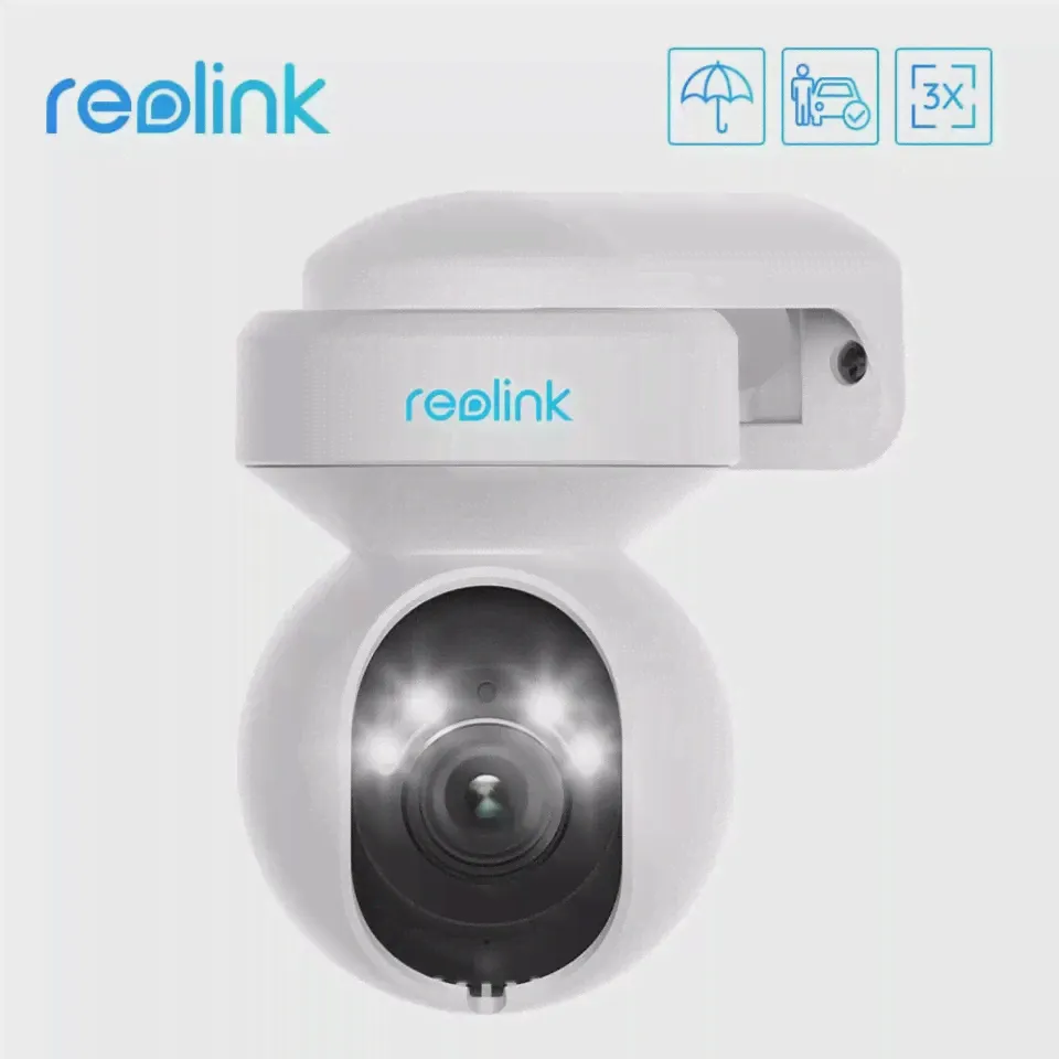 🛍 Reolink E1 наружная 5 Мп WiFi камера для обнаружения человекаавтомобиля ip-камера PTZ 2-сторонняя Аудио Цветная камера ночного видения домашнее видео наблюдение-3